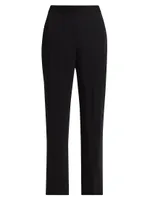 Blair Crepe Straight-Leg Pants