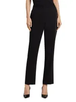 Blair Crepe Straight-Leg Pants