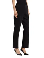 Blair Crepe Straight-Leg Pants