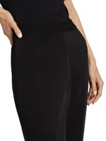 Blair Crepe Straight-Leg Pants