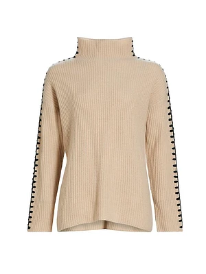 The Alia Cashmere Whipstitch Sweater