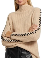 The Alia Cashmere Whipstitch Sweater