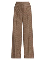 Barnet Plaid Wool-Blend Pants