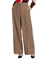 Barnet Plaid Wool-Blend Pants