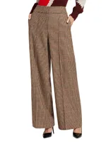 Barnet Plaid Wool-Blend Pants