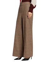 Barnet Plaid Wool-Blend Pants