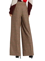 Barnet Plaid Wool-Blend Pants