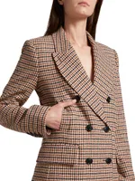 Raquel Check Double-Breasted Jacket