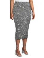 Confetty Sequin Midi-Skirt