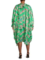 Maxi Trapunto Kaftan Dress