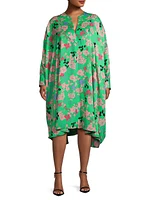 Maxi Trapunto Kaftan Dress