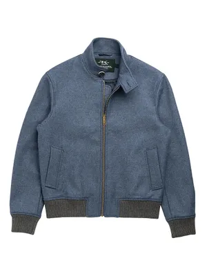 Knapdale Wool-Blend Tech Bomber Jacket