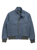 Knapdale Wool-Blend Tech Bomber Jacket