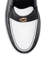 Jolene Colorblocked Leather Loafers