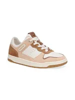 C201 Suede & Leather Low-TopSneakers