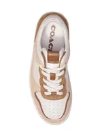 C201 Suede & Leather Low-TopSneakers