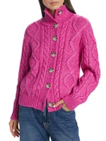 Luna Cable-Knit Cardigan