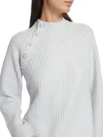 Asymmetric Button Sweater