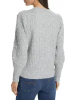 Faux Pearl Sweater