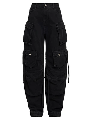 Denim Cargo Pants