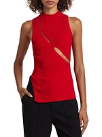 Mockneck Cutout Tank