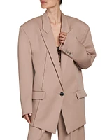 Oversized Single-Breasted Blazer