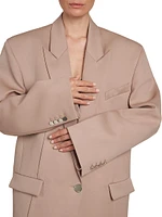 Oversized Single-Breasted Blazer