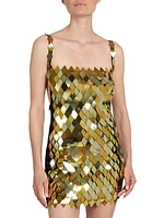 Sleeveless Metal-Embellished Minidress