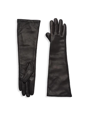 Long Stacked Leather Gloves