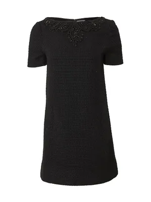 Beaded & Embroidered Shift Dress