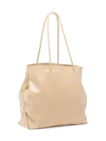 Large Item Leather Shopper Tote Bag