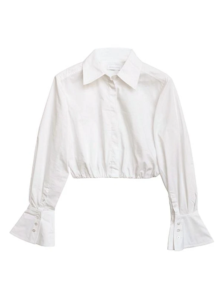 Blythe Poplin Crop Shirt