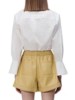 Blythe Poplin Crop Shirt