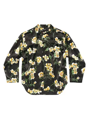 Floral Minimal Shirt Large Fit