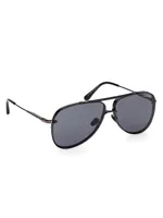 Leon 62MM Pilot Sunglasses