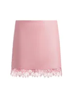 Rubi Lace-Trim Miniskirt