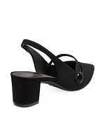 50MM Leather Slingback Pumps