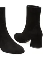 Flareblock 60MM Suede Ankle Boots