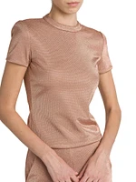 Metallic Bonded Jersey T-Shirt