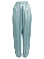 Laminated Satin Joggers