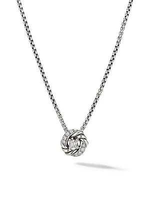 Petite Infinity Pendant Necklace With Diamonds