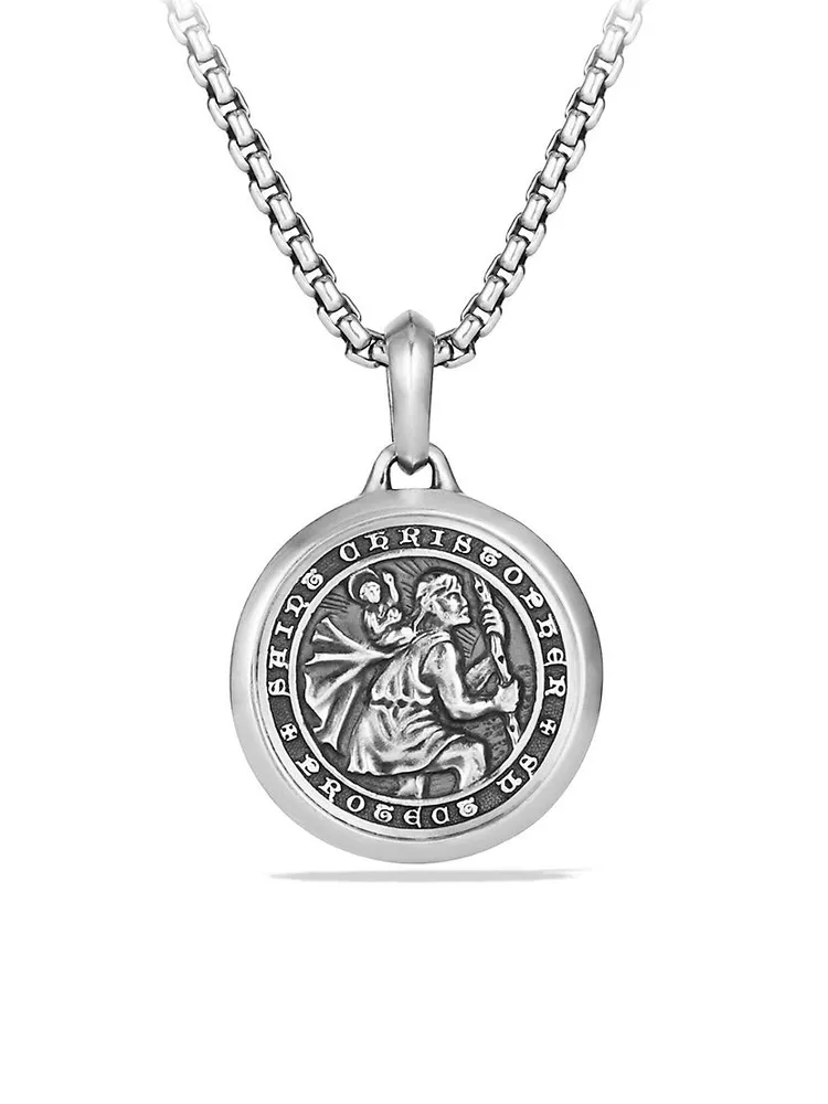 The Amulets Sterling Silver St. Christopher Amulet