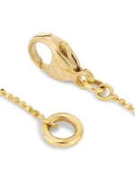 Two-Tone 18K Gold & 5 TCW Diamond Flower Pendant Necklace