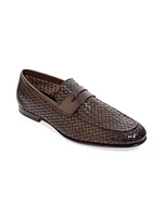 Zenith Woven Leather Loafers