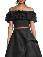 Ruffled Off-The-Shoulder Top