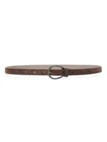 Suede Belt With Monili