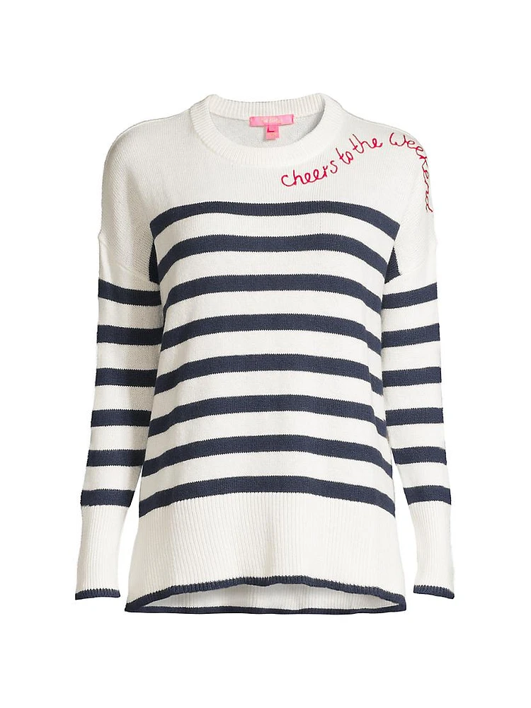 Quince Striped Crewneck Sweater