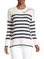 Quince Striped Crewneck Sweater