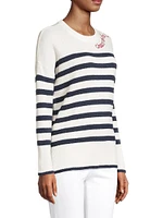 Quince Striped Crewneck Sweater