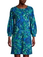 Elianna Cotton Foral Minidress